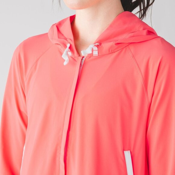 Lululemon Sun Showers Swing Jacket Grapefruit / White - Picture 3 of 14